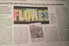 Flores de colores articulo de prensa